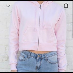 Brandy Melville baby pink crystal hoodie! 💓
